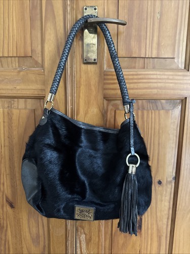 Biba black hide - leather, tote