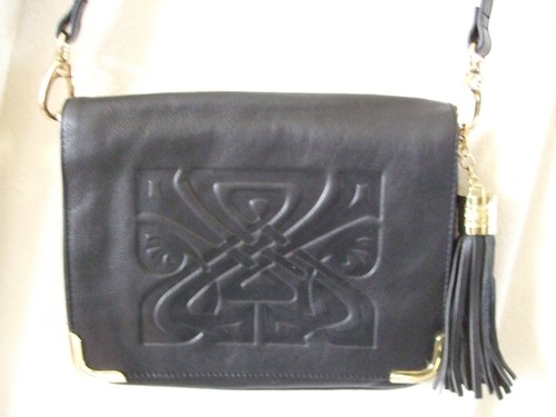 Biba black leather - leather, gretal