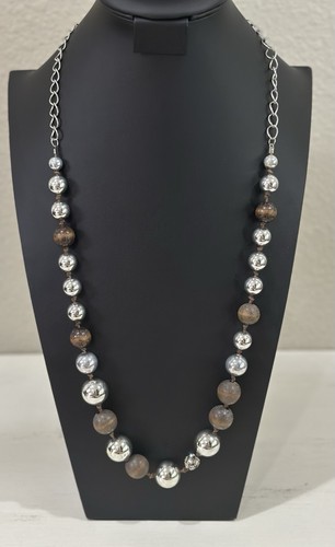 Art deco necklace with silver - deco,