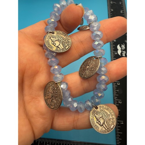 Biba blue iridescent beaded - iridescent,